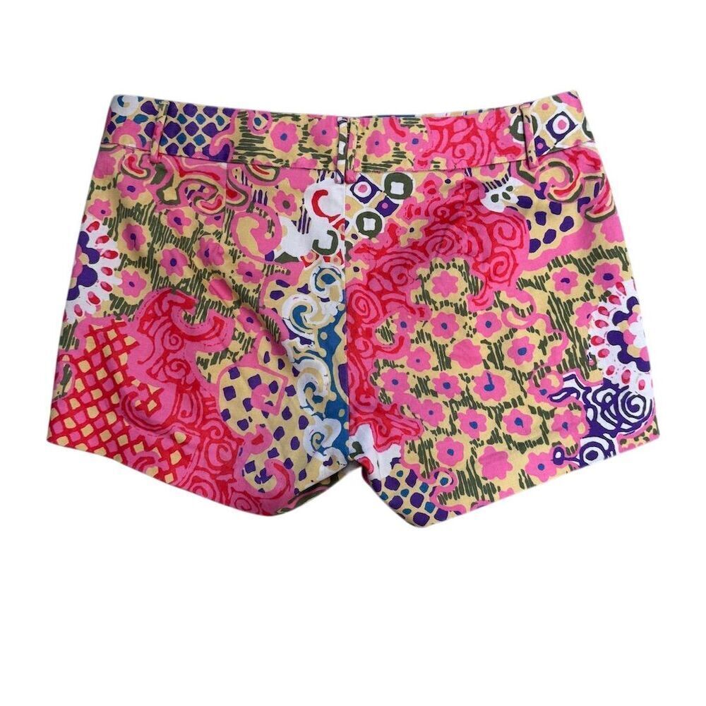 EUC J. Crew Women's Floral Paisley Stretch Chino Shorts Size 0 - Picture 2 of 3